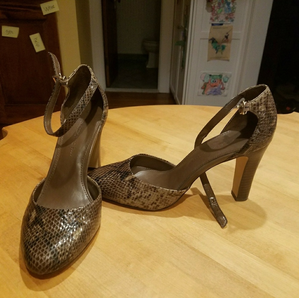 Banana Republic heels with straps.